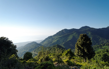 Corse, littoral et montagne de costa verde