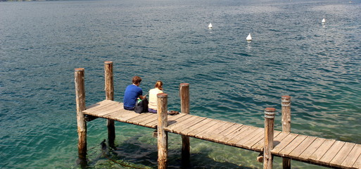 détente au lac d'Orta