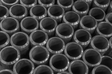 pipes on black and white