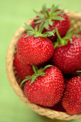 Strawberries in a basket