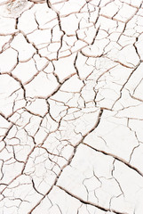 cracked land in rural areas, northern China