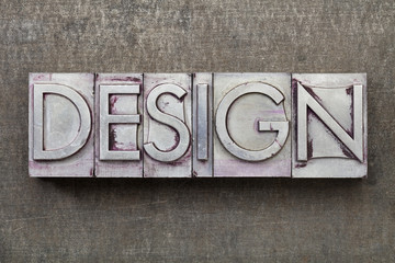 Fototapeta premium design word in metal type