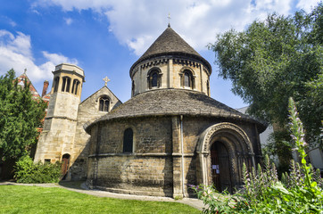 Fototapeta na wymiar Round Church w Cambridge