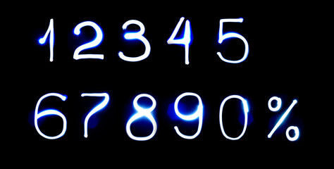 All Numbers made from light