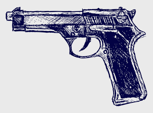 Handgun close-up