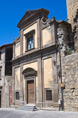 Fototapeta na wymiar Kościół Ducha Świętego. Tarquinia. Lazio. Włochy.
