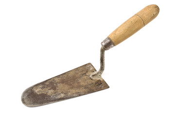 Old used trowel