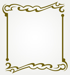 Calligraphic design element and page decoration