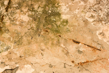 Beautiful old wall with cracks and texture