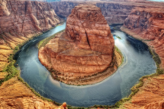 Horseshoe bend HDR Stock Photo | Adobe Stock