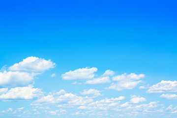 beautiful clouds in blue sky
