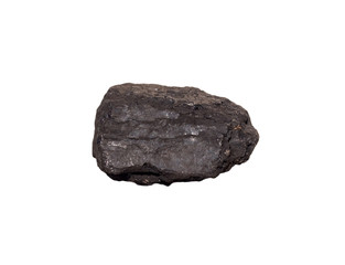 Coal on Isolated White Background