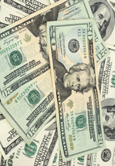 American dollars background / USD background texture