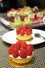fresh raspberry tart