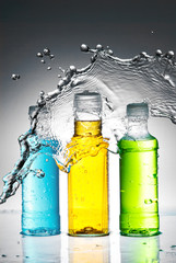 Water splash out of glass