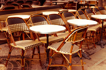 traditional Parisian coffee