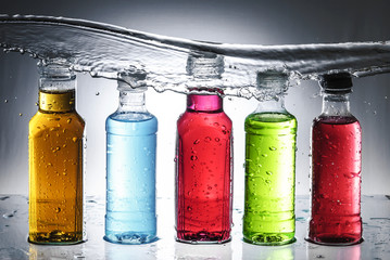 Water splash out of glass