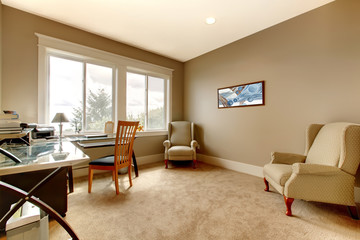 Home office new house large room.