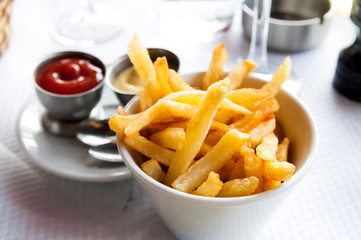 Golden French fries
