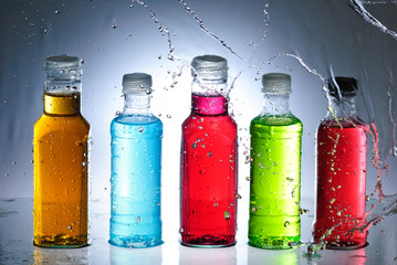 Water splash out of glass