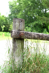 Wooden fence