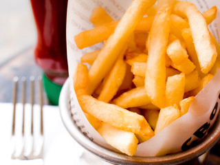Golden French fries