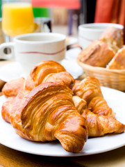coffee and croissants