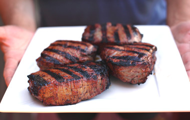 Gourmet grilled steak
