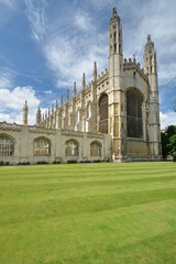 Fototapeta na wymiar Front of kings college Cambridge