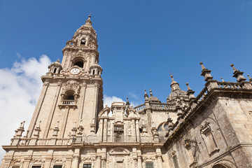 Fototapeta na wymiar Catedral de Santiago de Compostela, España