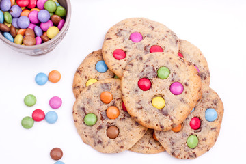 cookies with chocolate