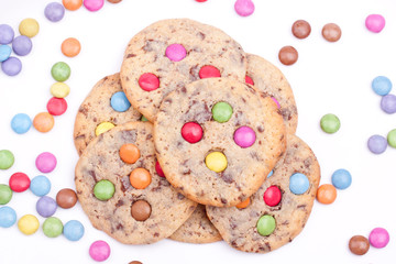 cookies with chocolate