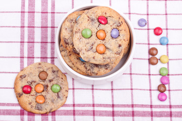 cookies with chocolate
