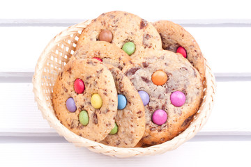 cookies with chocolate