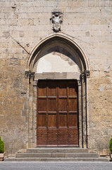 Fototapeta na wymiar Kościół Świętego Jana Chrzciciela. Tarquinia. Lazio. Włochy.