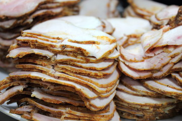 Roast pork slice