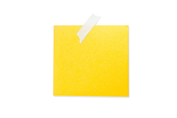 Yellow note paper.