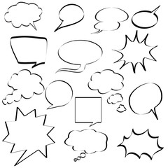 comic speech bubbles