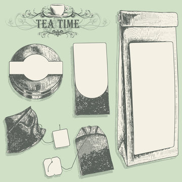 tea label set