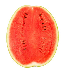 cut watermelon half