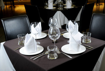 table set for dinner