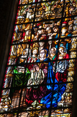 Stained glass in the cathedral