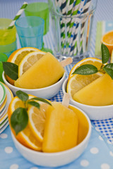 Hausgemachtes Eis am Stiel