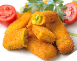 Bastoncini di verdure fritti - Fried vegetable sticks
