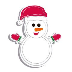 illustration of snowman