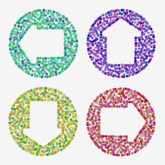 torn paper arrow made by Paper Punches