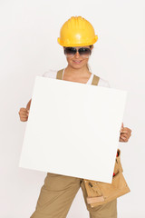 Frau als Handwerker