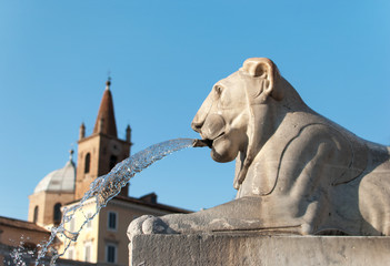 Statue of a Lion - Fountain of Piazza del Popolo, Rome