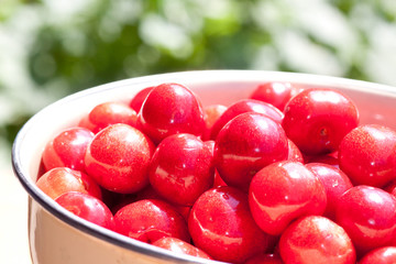 Cherry in the dish