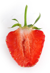 Ripe strawberry.